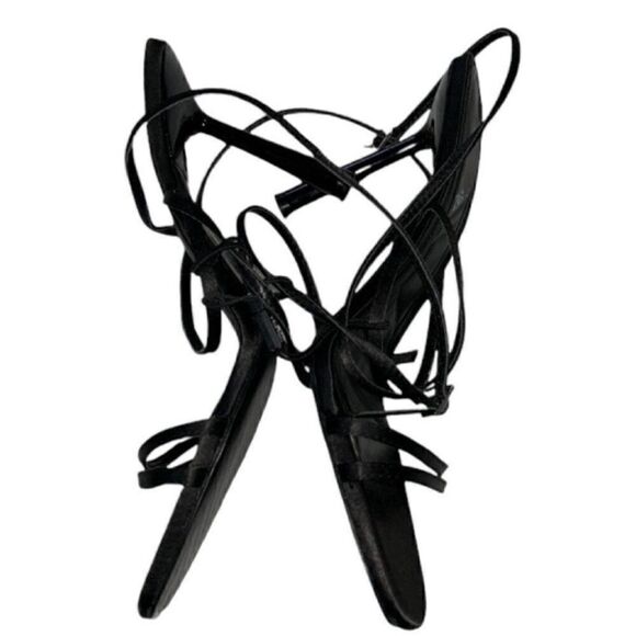 Zara Stappy Black Sandals(Size 10) - Picture 4 of 6